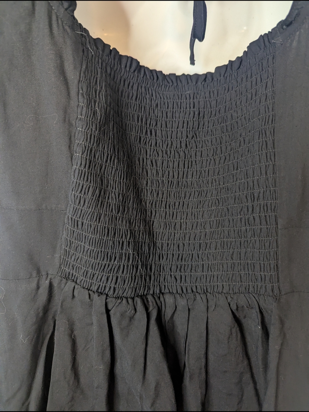Torrid Black Babydoll Challis Corset Top Sleeveless Peplum Hook-Eye Plus Size 2 - Picture 5 of 11
